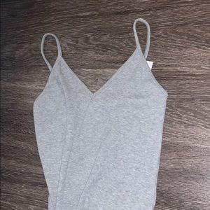 Top shop grey bodysuit